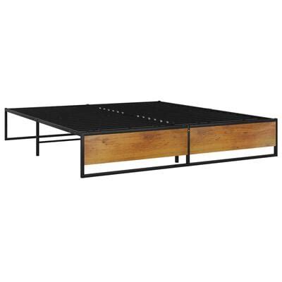 vidaxl solid metal bed frame